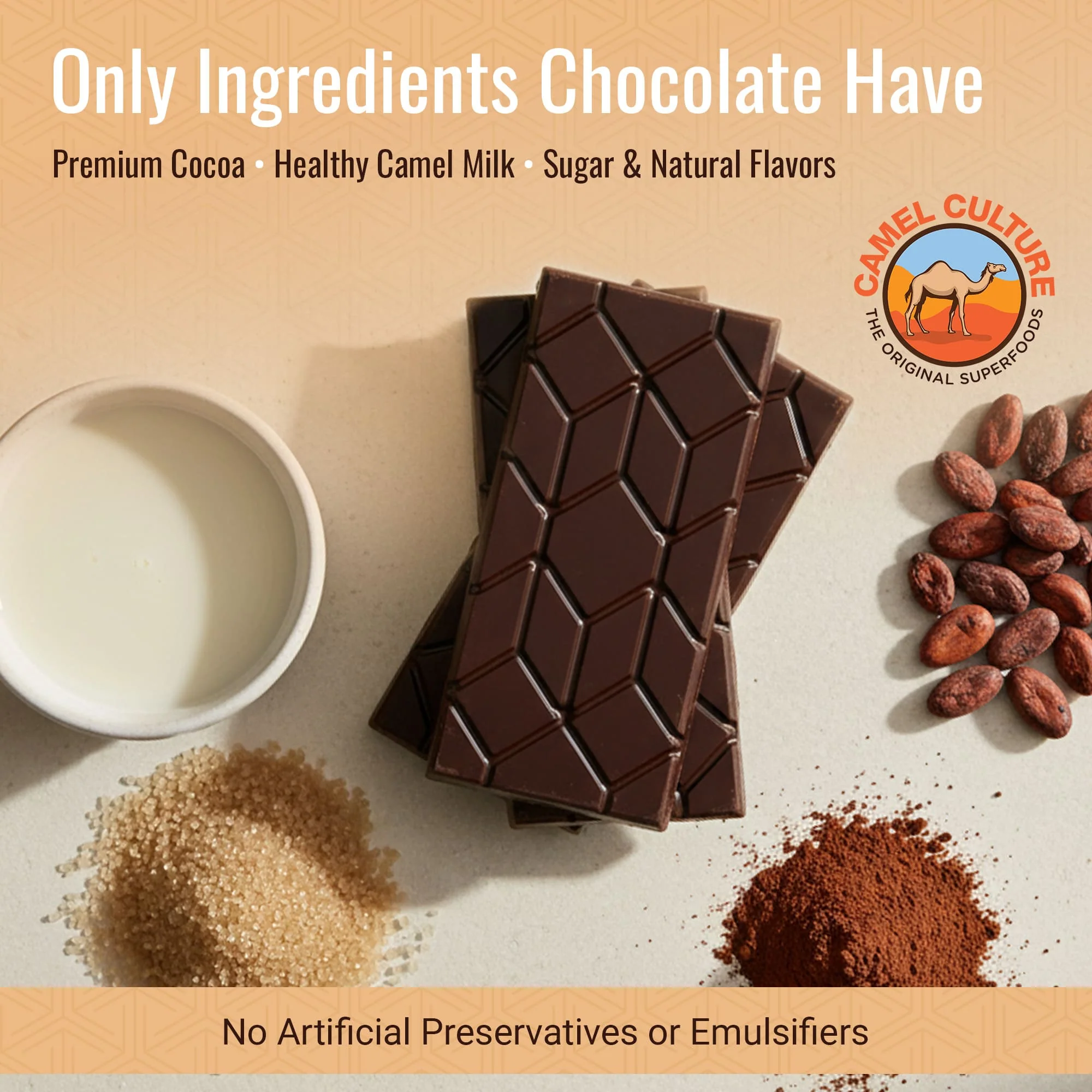 Premium & All-Natural | Camel Milk Chocolate (70G) - Image 4