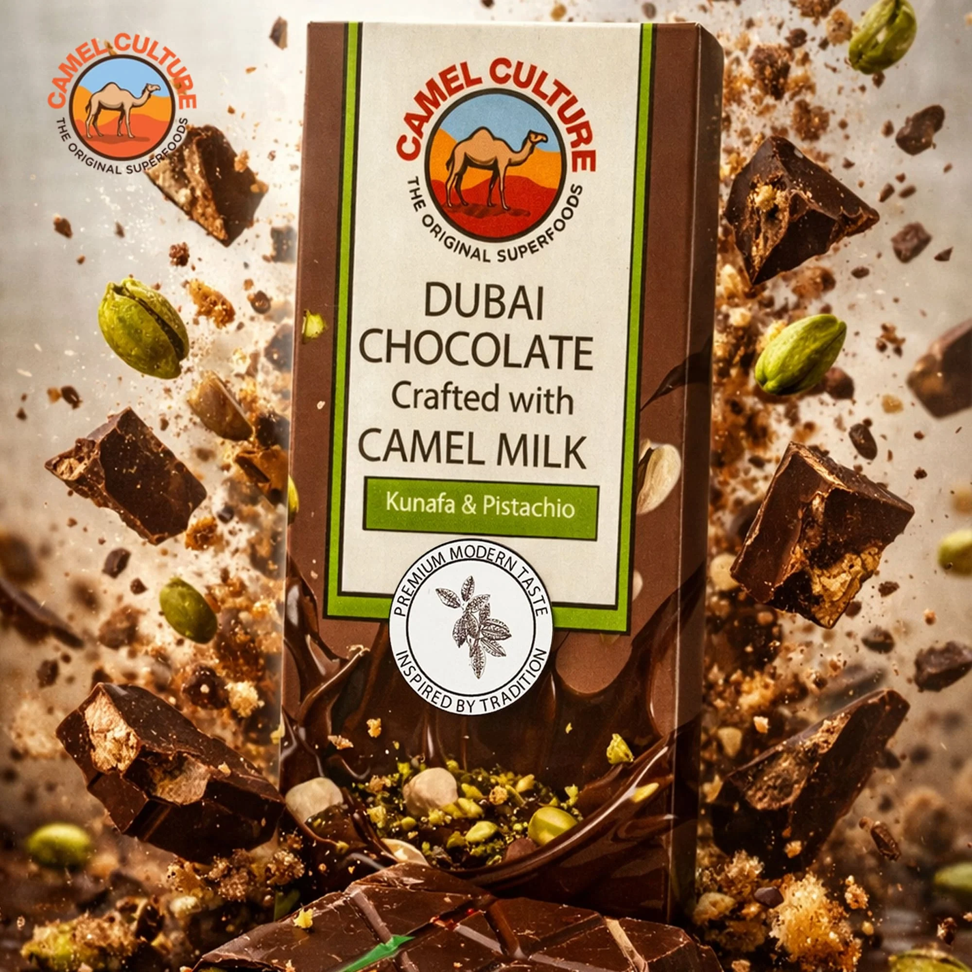 Camel Milk Dubai Chocolate (70G) - Image 7