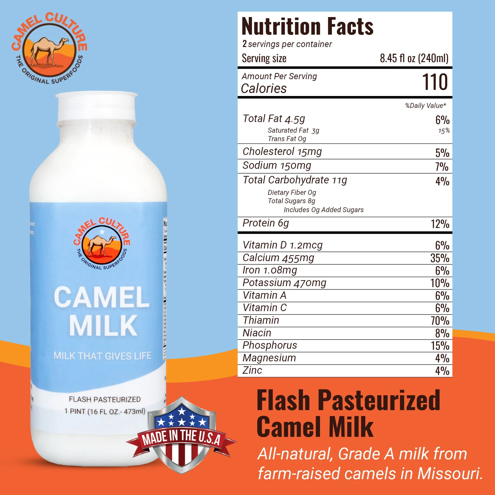 Camel Milk Pint (16 oz) - Image 3