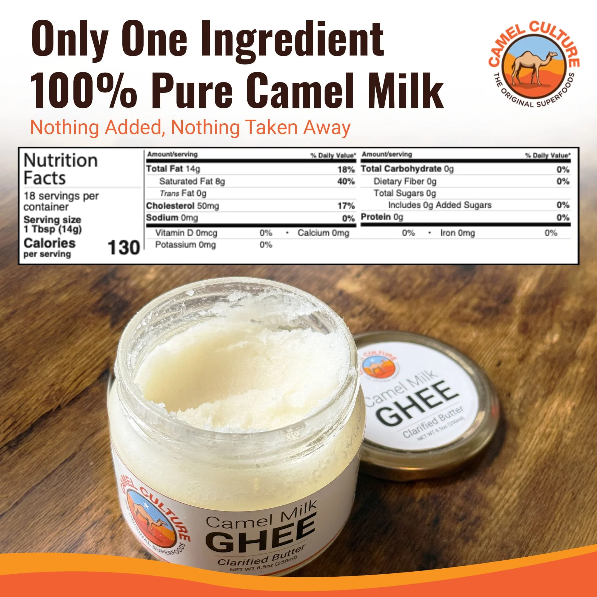 Pure & Natural | Camel Milk Ghee (8.5oz) - Image 5